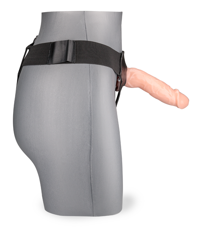 Gode harnais creux vibrant diamètre XL