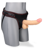 Gode réaliste courbé avec harnais Chief