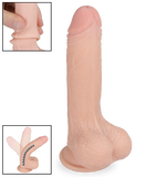 Gode ventouse articulé 17,5 cm Real Skin
