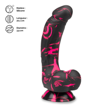 Charger l&#39;image dans la galerie, Gode ventouse courbé silicone