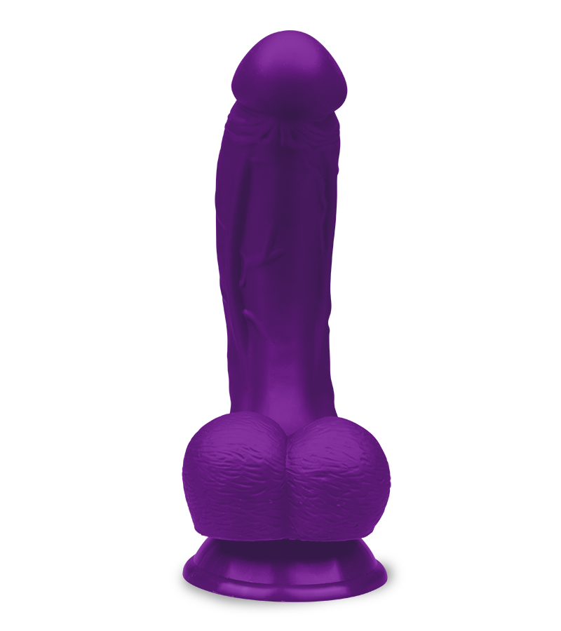 Gode ventouse courbé silicone