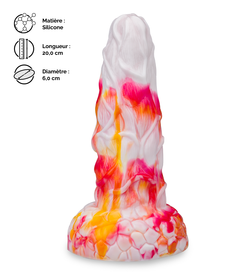 Gode ventouse dragon 20,0cm