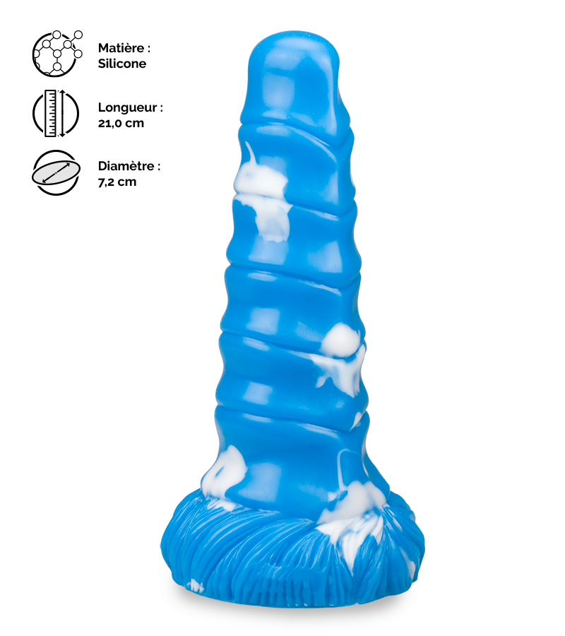 Gode ventouse dragon 21,0cm