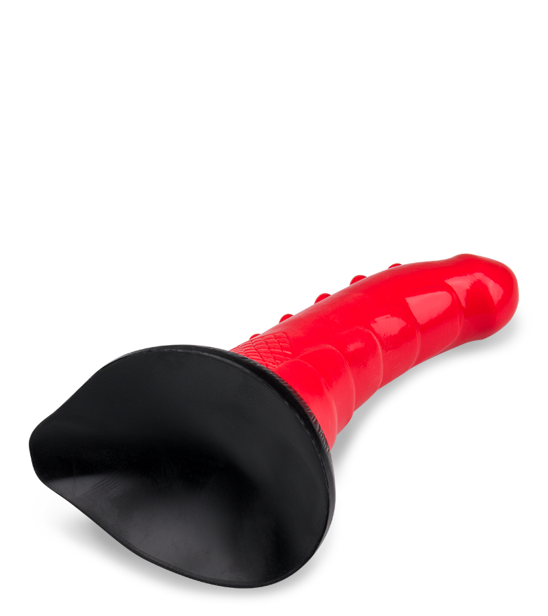 Gode ventouse dragon courbé 23,5cm