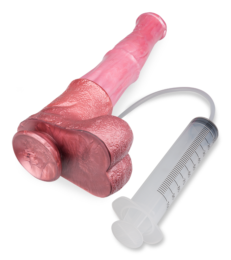 Gode ventouse éjaculateur cheval 32,0cm