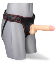 Charger l&#39;image dans la galerie, Gode ventouse réaliste avec harnais Jupiter