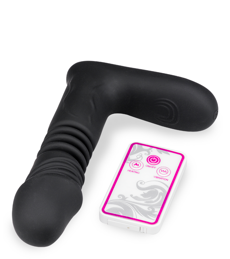 Gode vibromasseur va-et-vient chauffant