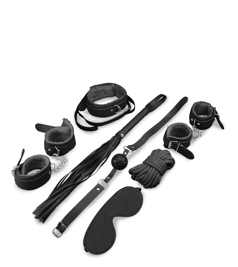 Kit BDSM bondage 8 pièces