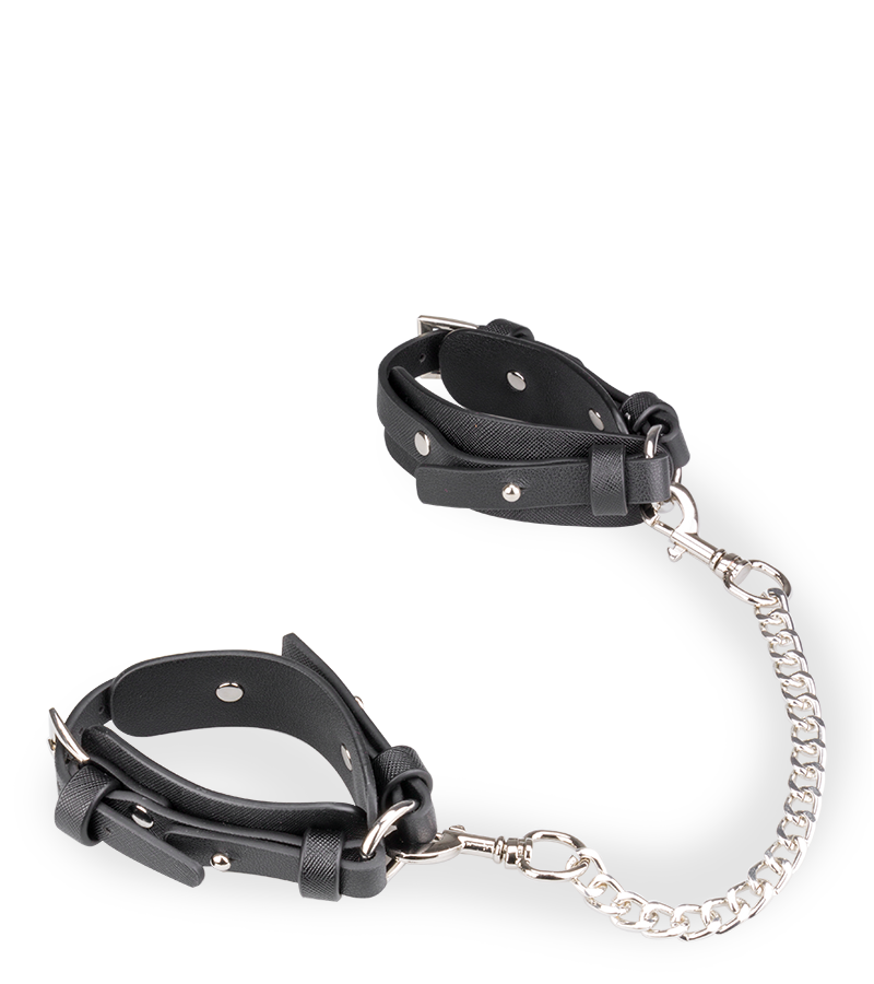 Kit bondage BDSM 8 pièces cuir végan