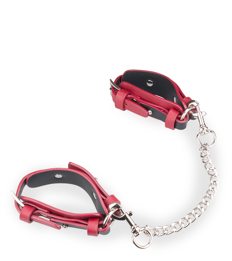 Kit bondage BDSM 8 pièces cuir végan