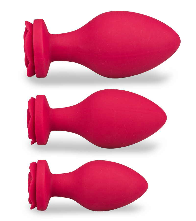 Lot de 3 plugs en silicone Forever