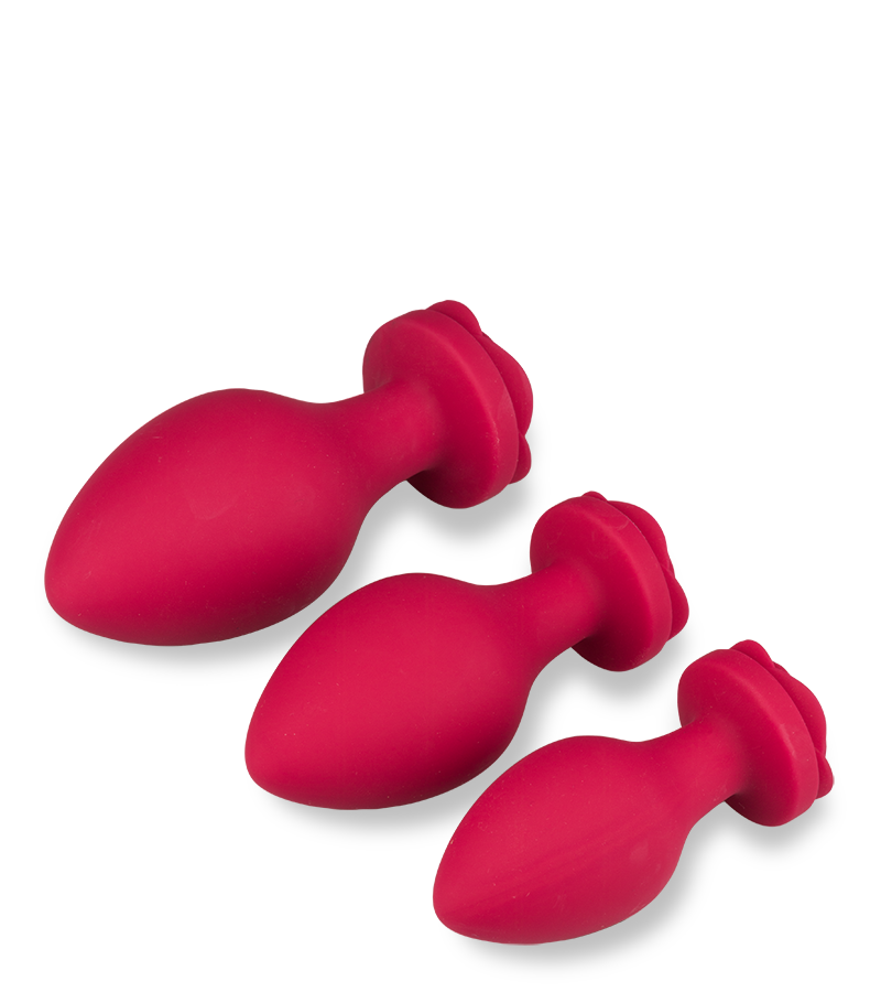 Lot de 3 plugs en silicone Forever