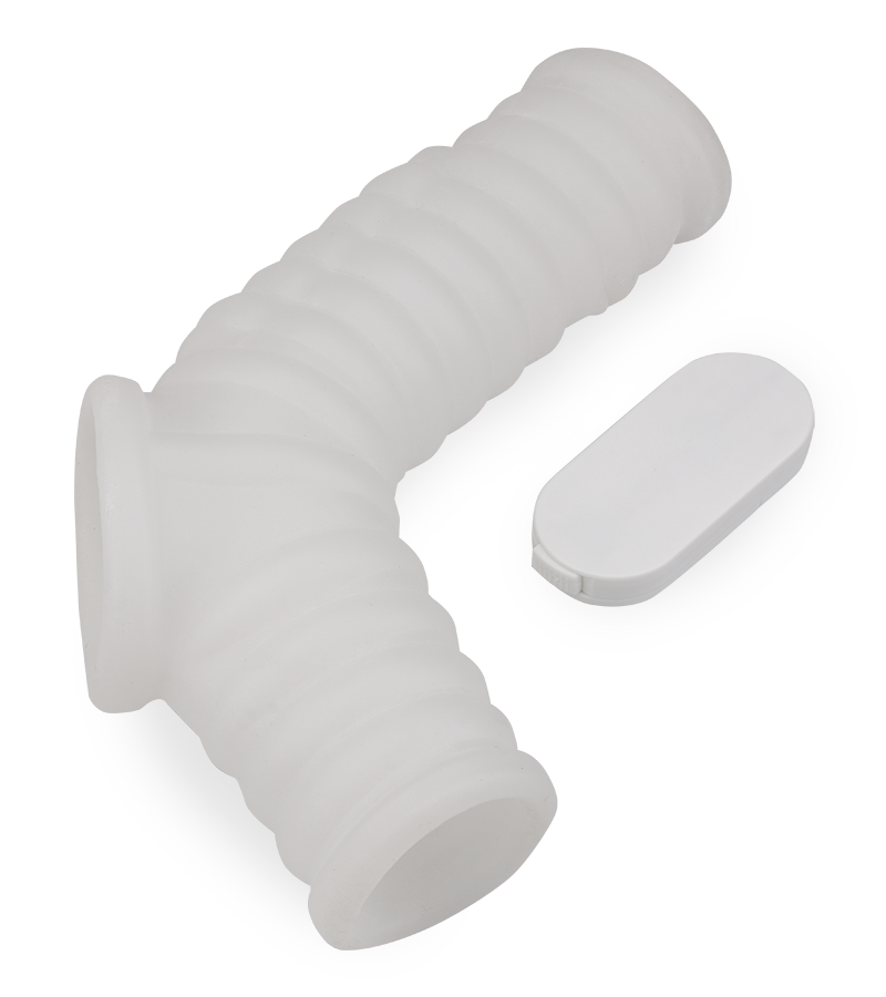 Manchon de pénis et testicules vibrant nervuré Everest