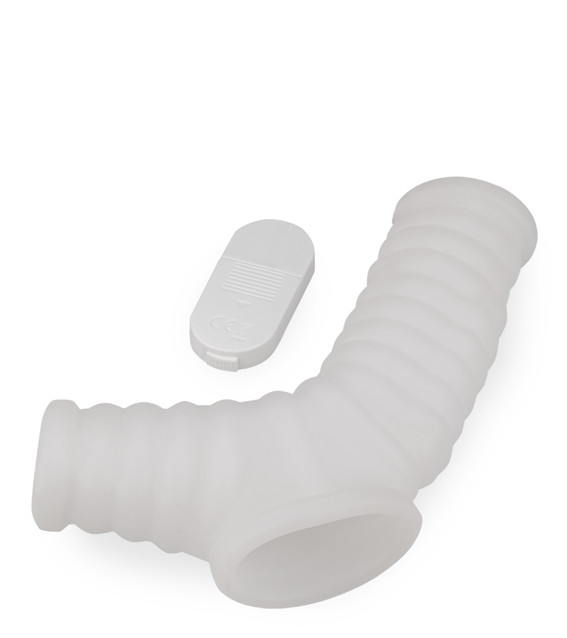 Manchon de pénis et testicules vibrant nervuré Everest