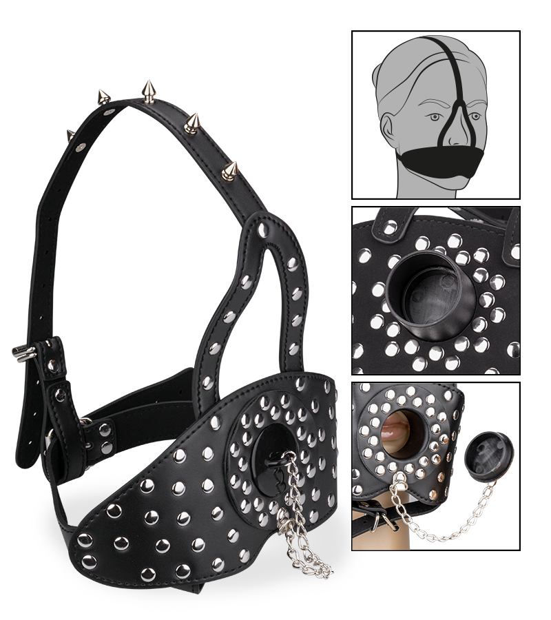 Masque bâillon avec ouverture refermable