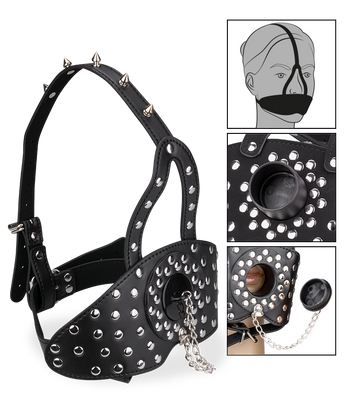 Masque bâillon avec ouverture refermable