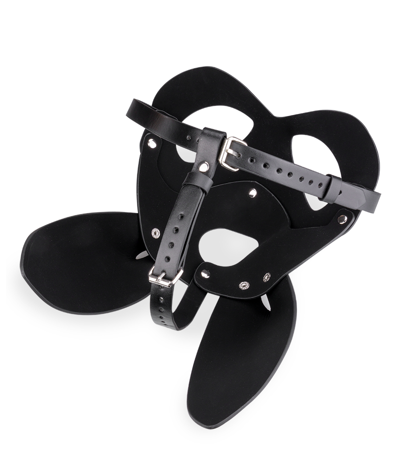 Masque de lapin en similicuir