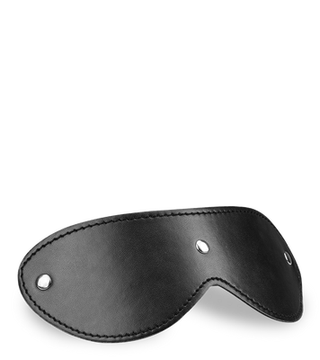 Masque loup cuir noir et rivets