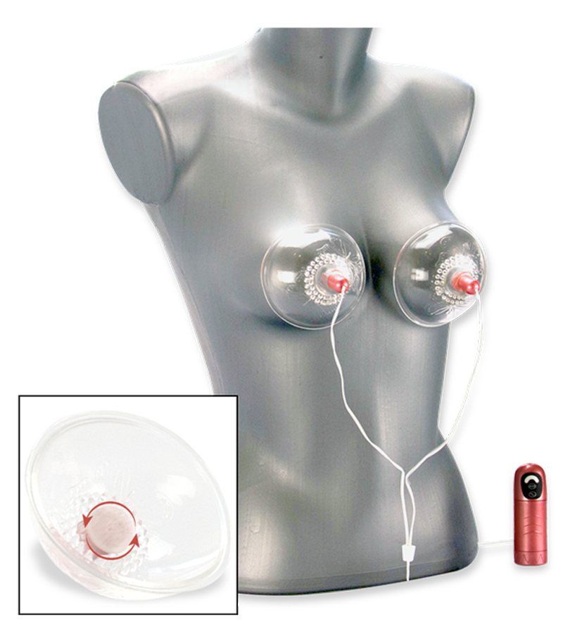 Masseur stimulateur tétons rotatif