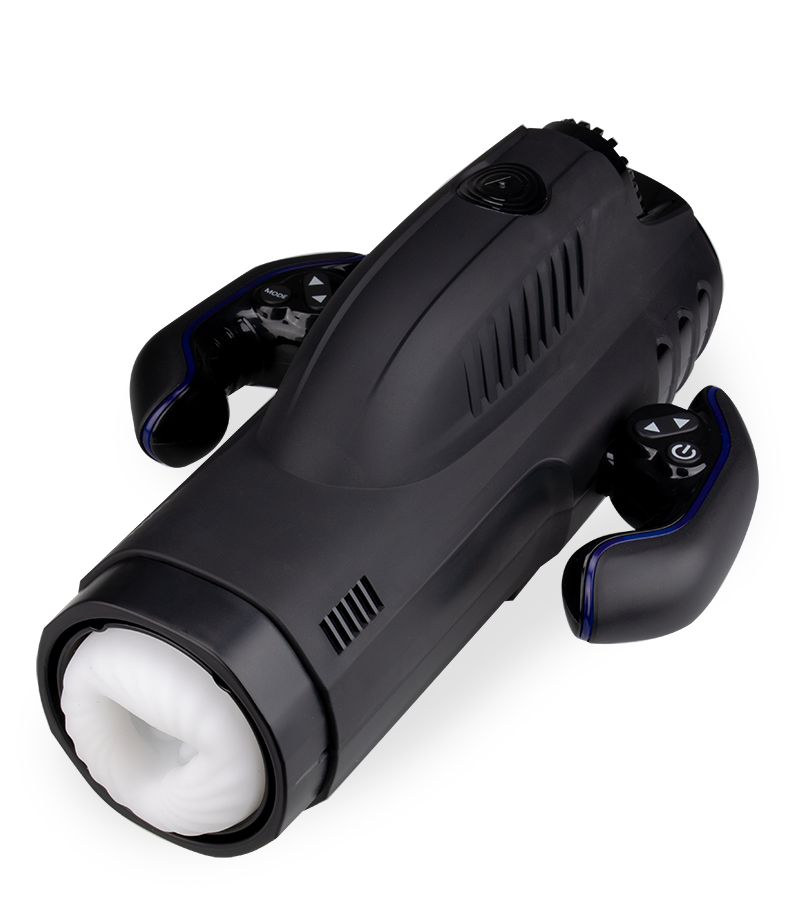 Masturbateur à poignées va-et-vient et aspirant Awesome