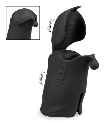 Masturbateur automatique à double entrée testicules et gland