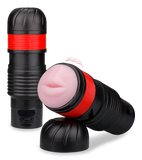 Masturbateur bouche télescopique vibrant