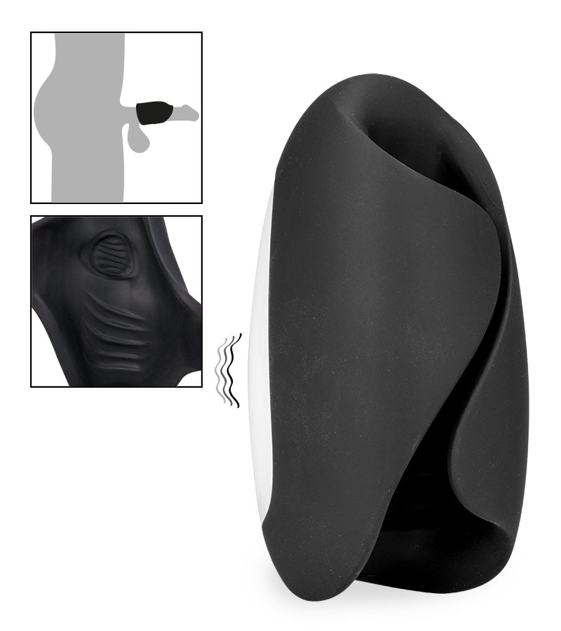 Masturbateur double hole vibrant