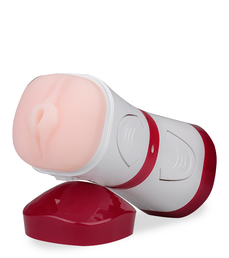 Masturbateur double plaisir vagin anus en silicone