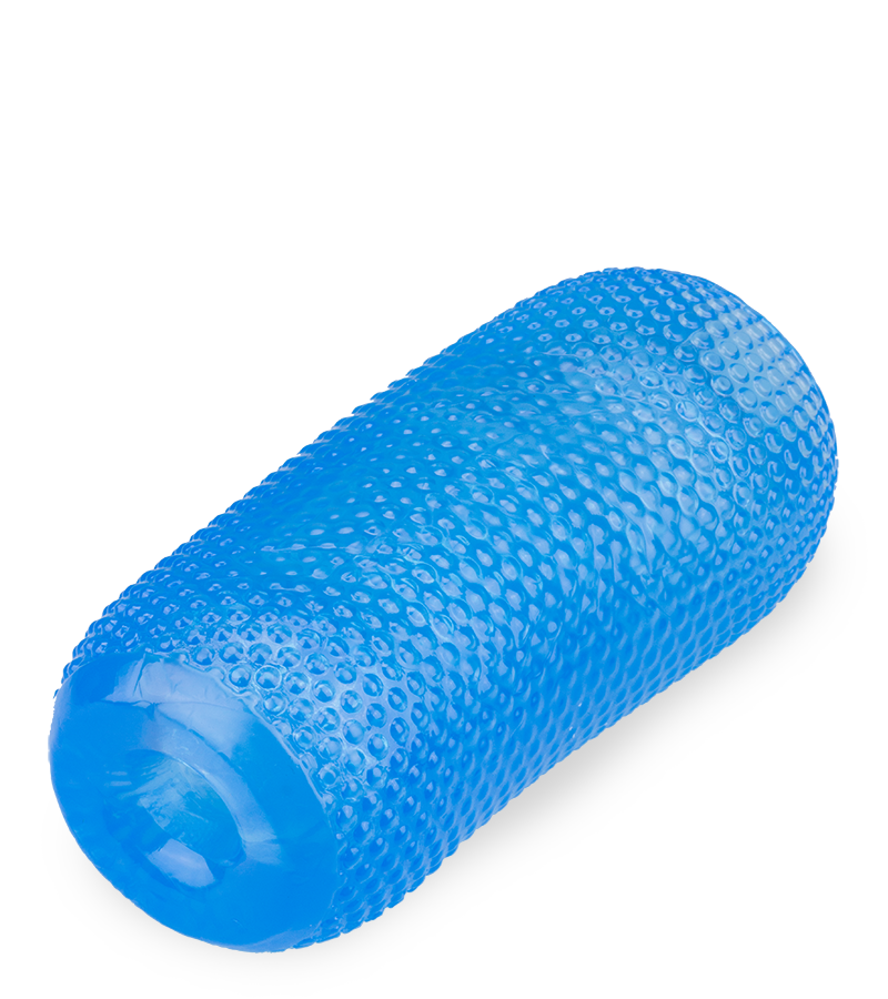 Masturbateur manuel double entrée strié