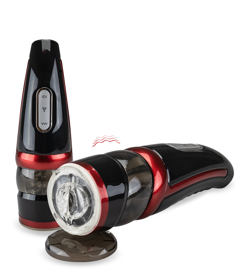 Masturbateur pompeur va-et-vient télescopique