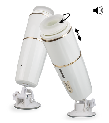 Masturbateur rotatif et va-et-vient avec fonction vocale California