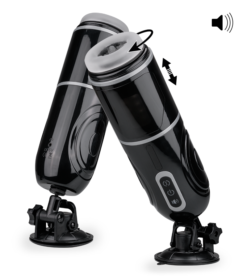 Masturbateur rotatif va-et-vient avec fonction vocale Feline