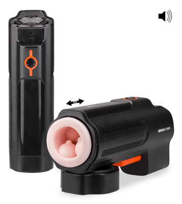 Masturbateur va-et-vient avec fonction vocale Turbo Gun