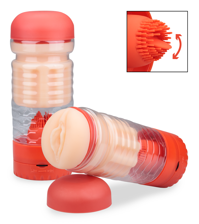 Masturbateur vagin avec langue vibrante