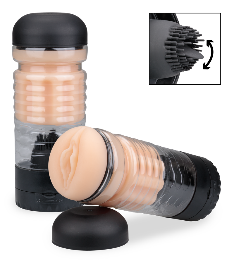 Masturbateur vagin avec langue vibrante