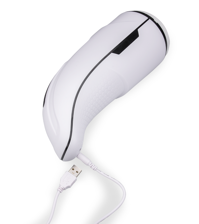 Masturbateur vibrant et chauffant avec fonction léchage Asher