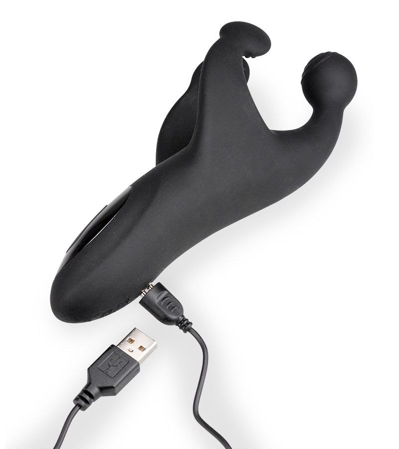 Masturbateur vibrant et pulsateur à trois branches Orgo