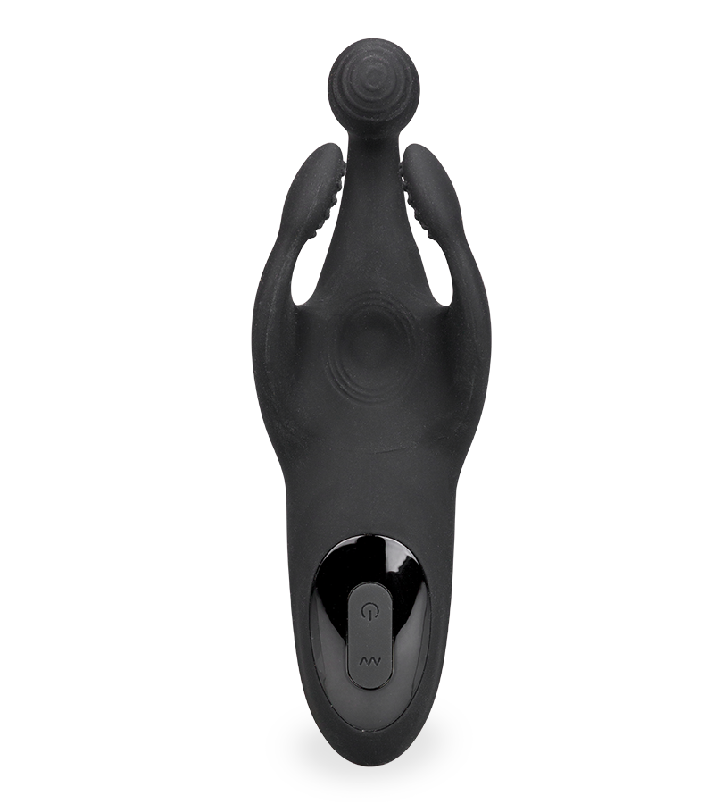 Masturbateur vibrant et pulsateur à trois branches Orgo