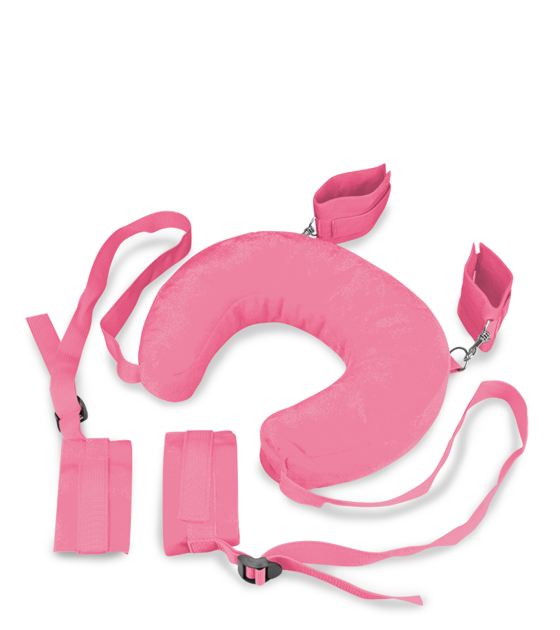 Menottes bondage chevilles et poignets avec coussin