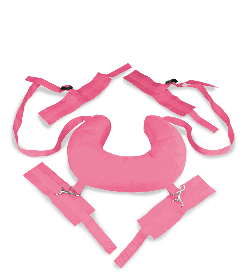 Menottes bondage chevilles et poignets avec coussin