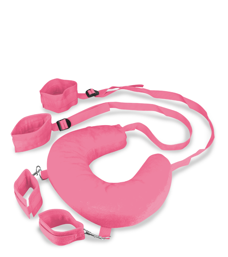 Menottes bondage chevilles et poignets avec coussin