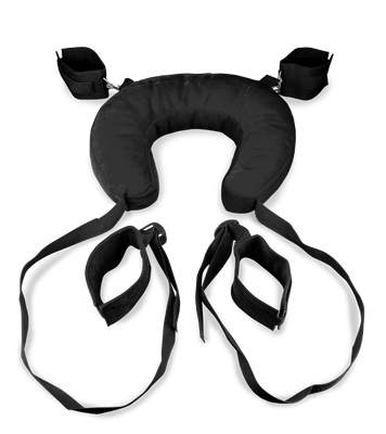 Menottes bondage chevilles et poignets avec coussin