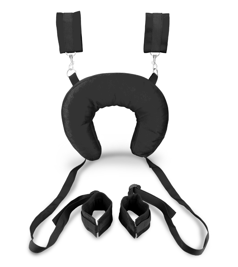 Menottes bondage chevilles et poignets avec coussin