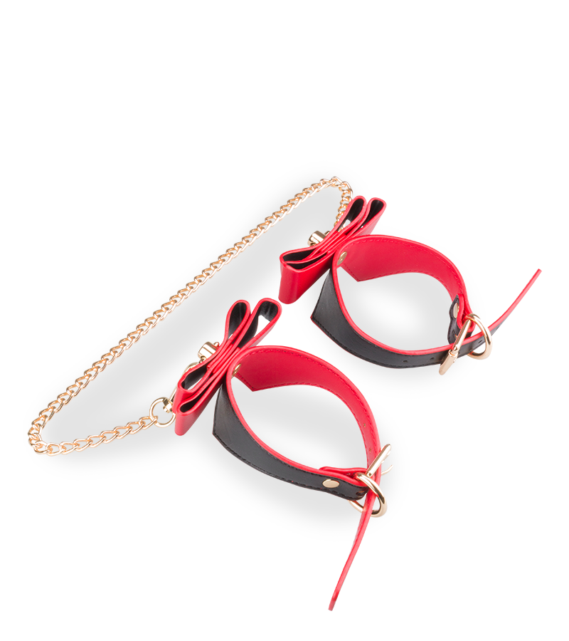 Menottes chevilles à nœuds papillons Be Mine