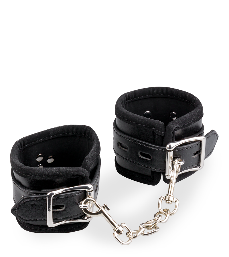 Menottes poignets réglables cuir BDSM