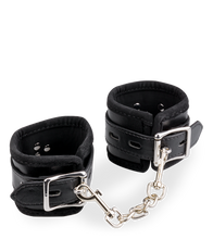 Charger l&#39;image dans la galerie, Menottes poignets réglables cuir BDSM