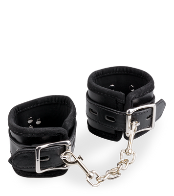 Menottes poignets réglables cuir BDSM