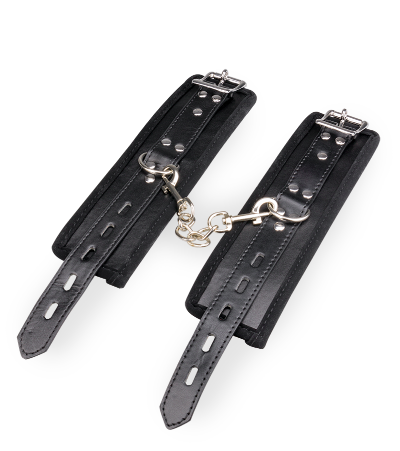 Menottes poignets réglables cuir BDSM