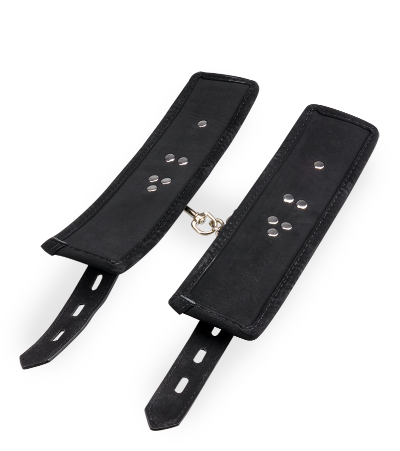 Menottes poignets réglables cuir BDSM