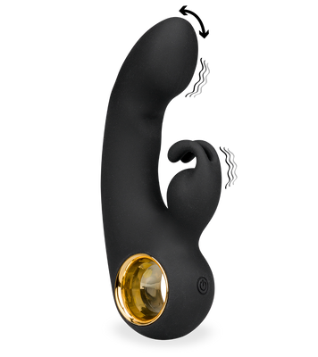 Mini vibromasseur rabbit vibrations et mouvements First Love